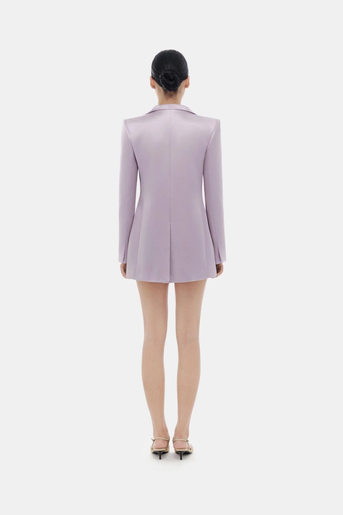 Violet Silk Blazer - Image 4