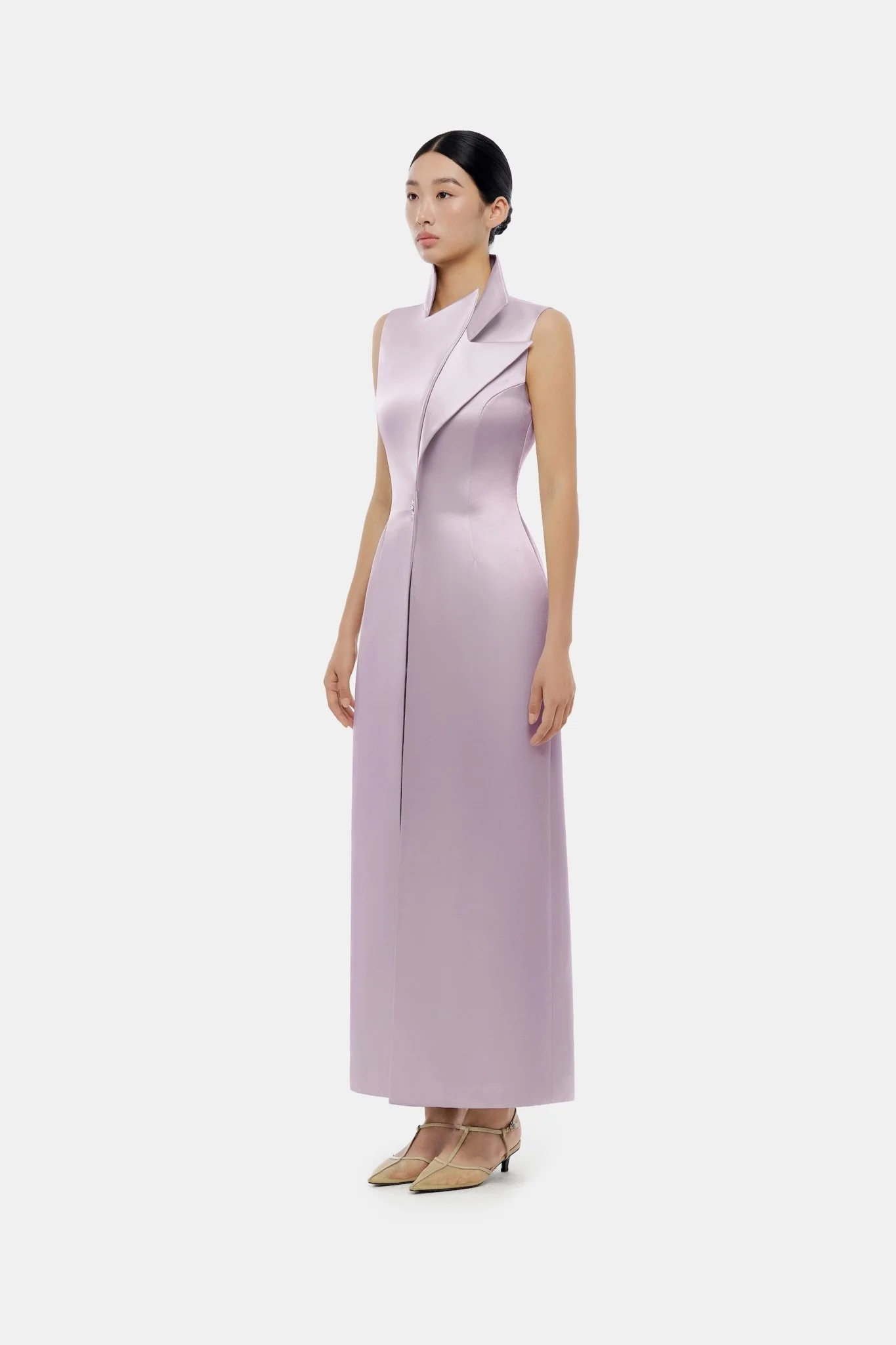 Violet Silk Coat - Image 3