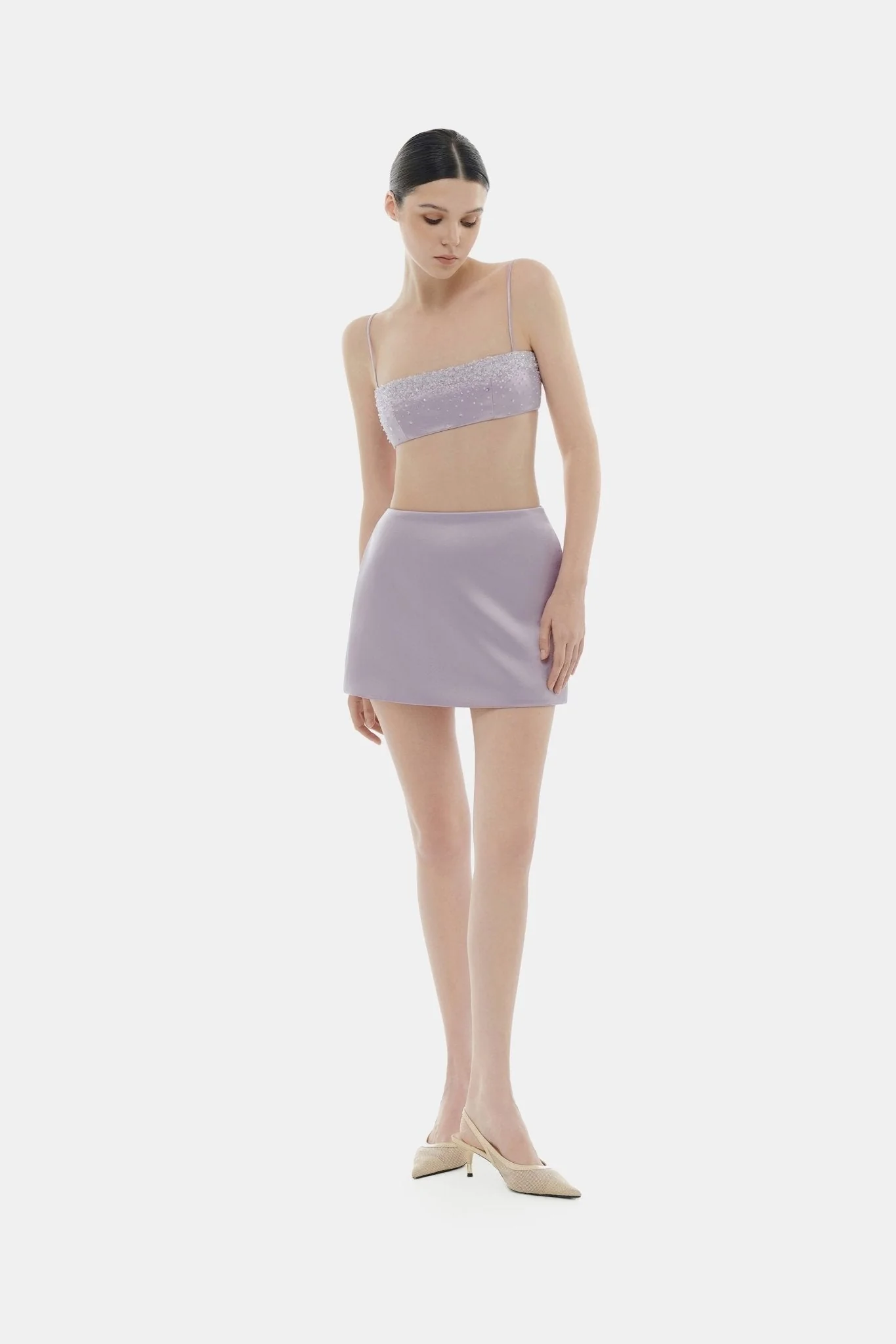 Violet Silk Skirt - Image 2