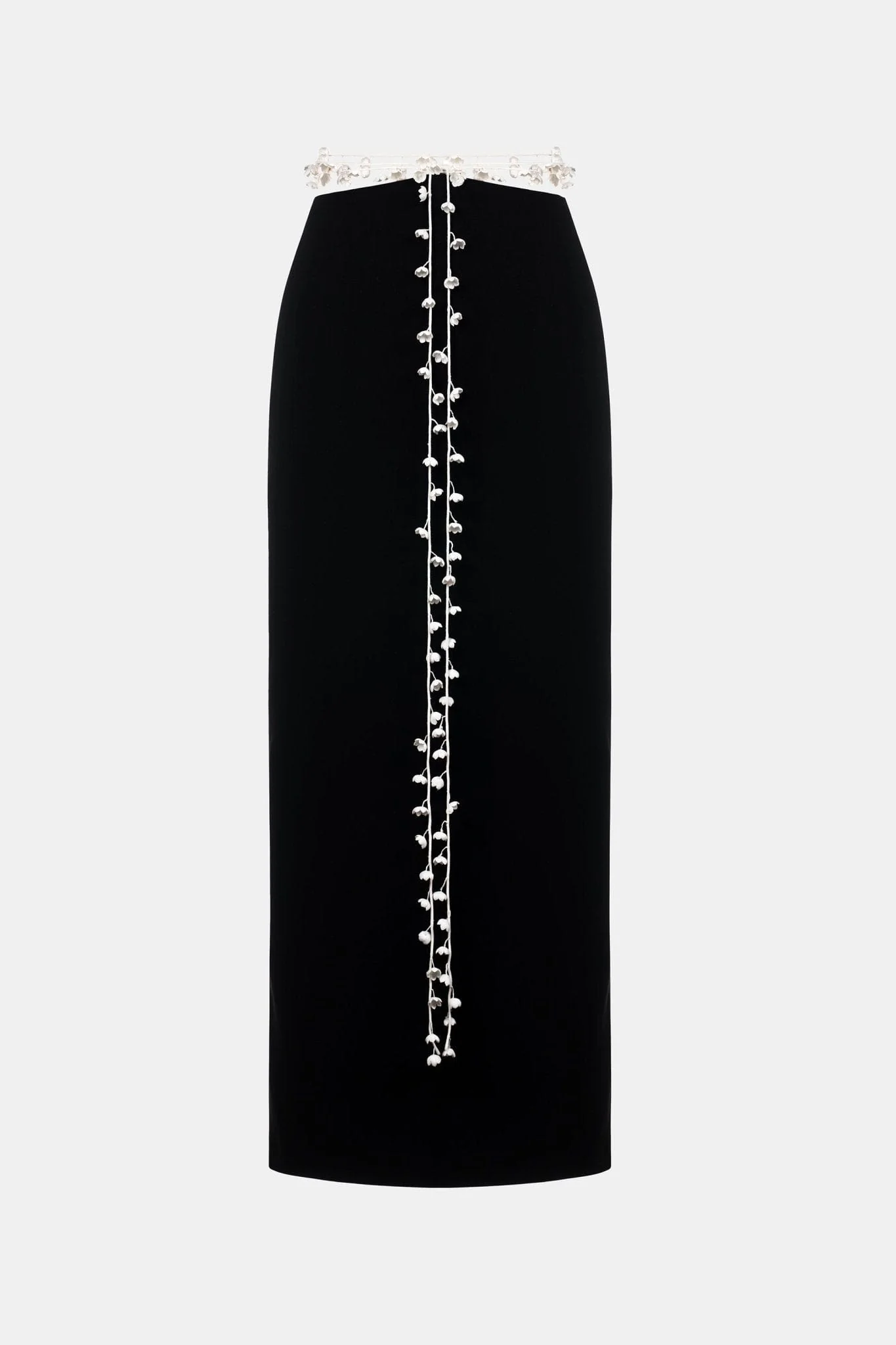 White Convallaria Black Skirt