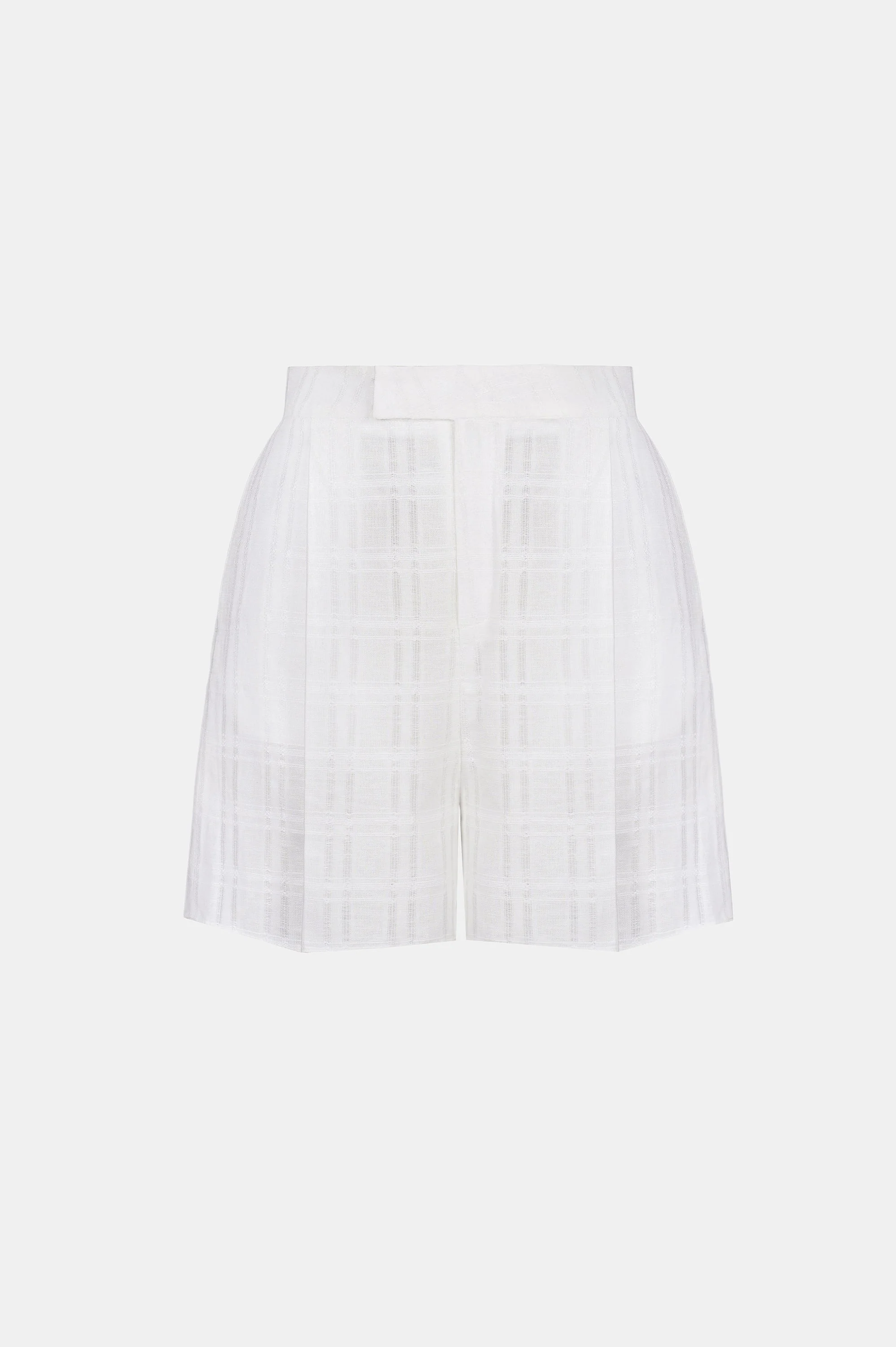White Linen Shorts